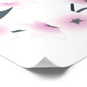 Dusky Pink Cherry Blossom Poster (Hoek)