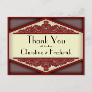 Dusky Pink , dank u briefkaart. Briefkaart