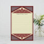 Dusky Pink , kantoorbenodigdheden Briefpapier (Staand voorkant)