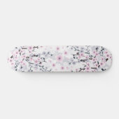Dusky Pink Mauve Cherry Blossom Skateboard (Horizontaal)