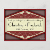 Dusky Pink Vintage, carte postale (Dos)