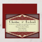 Dusky Pink Vintage, invitation 5" x 7". (Devant / Derrière)