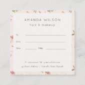 Dusky Pink Wildflower Crest Gift Certificaat (Achterkant)