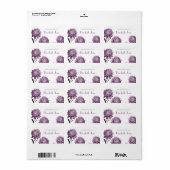 Dusky Purple Aster Boplate Étiquettes (Feuille entière)