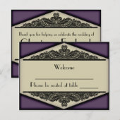 Dusky Purple Vintage, carte postale (Devant / Derrière)