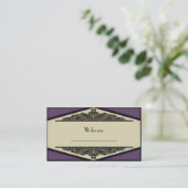 Dusky Purple Vintage, cartes de sièges de table (Debout devant)