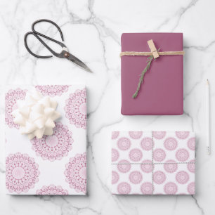 Dusky Roos Confetti Kant Classic Polka Dots Inpakpapier Vel