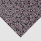 Dusky Roos fronds Dot Mandala Art Deco Fans Tissuepapier (Detail)