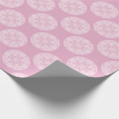 Dusky Roos Preppy in roze polka dots Cadeaupapier (Hoek)