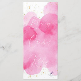 Dusky Rose Clouds Gold Lesezeichen Bookmark Menu