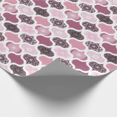 Dusky Rose Dot Mandalas Ogee Patchwork Cadeaupapier (Hoek)