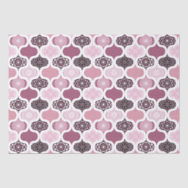 Dusky Rose Dot Mandalas Ogee Patchwork Tissuepapier