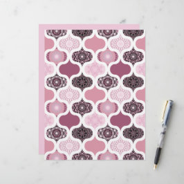 Dusky Rose Stip Mandalas Patchwork Schrootpapier