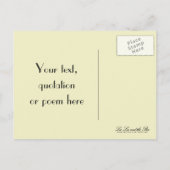 Dusky Roze Vintage, bruiloft uitnodiging briefkaar (Achterkant)