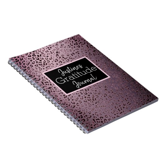 Dusky Violet Leopard Gratitude Journal (Côté Droit)