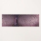 Dusky Violet Leopard Namaste Yogamat (Voorkant (horizontaal))