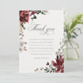 Dusky Warm Winter Feestelijk Loof Baby Shower Bedankkaart (Staand voorkant)