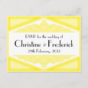 Dusky Yellow , RSVP briefkaart