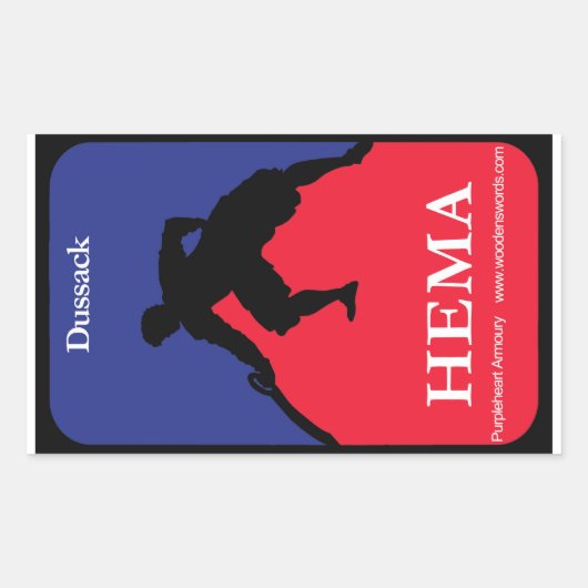 Dussack HEMA decal Rechthoekige Sticker (Voorkant)