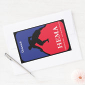 Dussack HEMA decal Rechthoekige Sticker (Envelop)