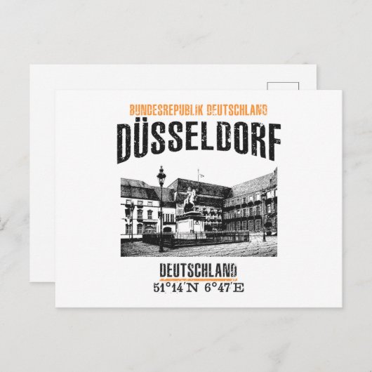 Düsseldorf Briefkaart (Voorkant / Achterkant)