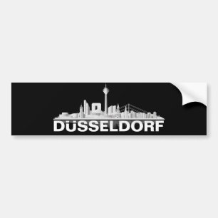 Düsseldorf City Skyline Autocollants / Sticker