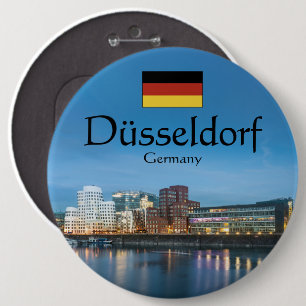 Dusseldorf Duitsland Ronde Button 6,0 Cm