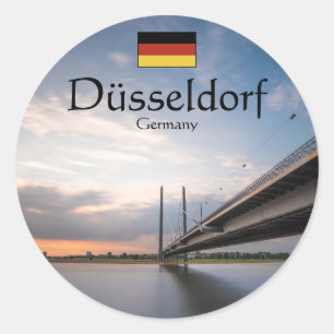 Dusseldorf Duitsland Ronde Sticker