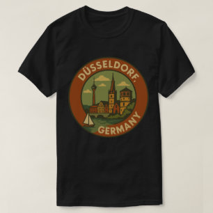 Düsseldorf Duitsland Stad Kunst T-shirt