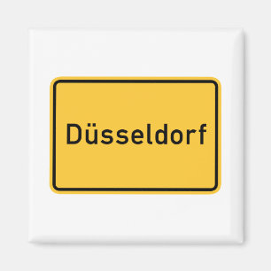 Dusseldorf, Duitsland wegwijzer Magneet