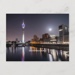 Dusseldorf, Media Harbour (geëtiketteerd) Briefkaart