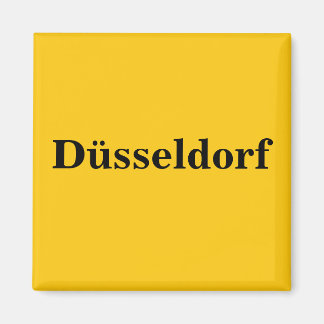 Düsseldorf Schild Gold - Gleb - Magnet Magneet