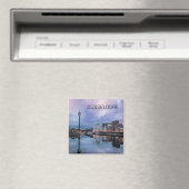 Dusseldorf Skyline Germany Holiday Sunset Souvenir Magneet (Insitu (Vaatwasser))