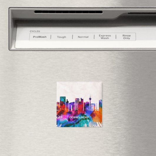 Dusseldorf Skyline Magneet (Insitu (Vaatwasser))