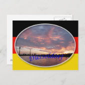 Dusseldorf Sunset Briefkaart (Voorkant / Achterkant)