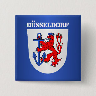 Dusseldorf Vierkante Button 5,1 Cm