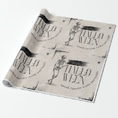 Dust Black  Groet Happy Halloween Cadeaupapier (Uitgerold)
