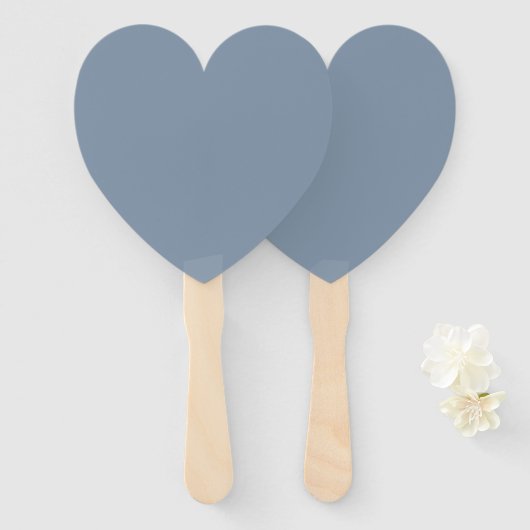 Dust Blue Handwaaier (Voorkant en achterkant)