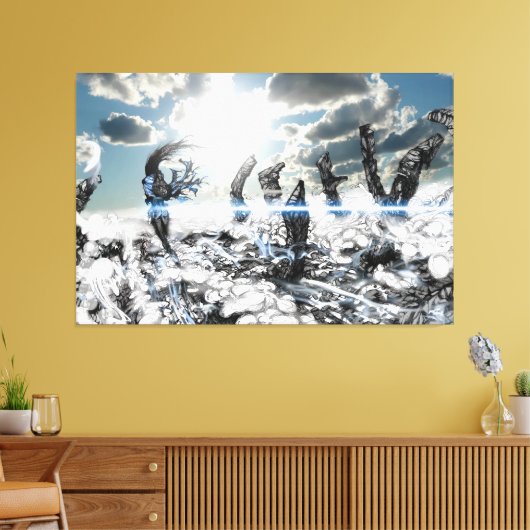 Dust & Design Canvas Afdruk (Insitu (Woonkamer))