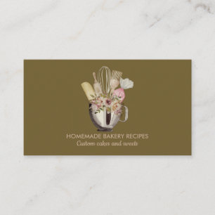 Dust Green Sage Bakkerij Cakemaker Cupcake Winkel Visitekaartje