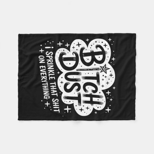 Dust I Sprinkle That On Everything Halloween  Fleece Deken (Voorkant (Horizontaal))