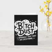 Dust I Sprinkle That On Everything Halloween  Kaart (Gele Bloem)