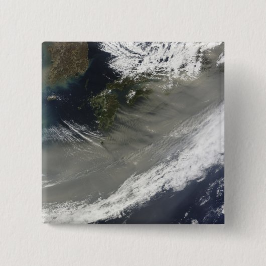 Dust over Japan Vierkante Button 5,1 Cm (Voorkant)