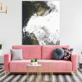 Dust storm in het oosten van Washington, VS Canvas Afdruk (Insitu (Woonkamer))