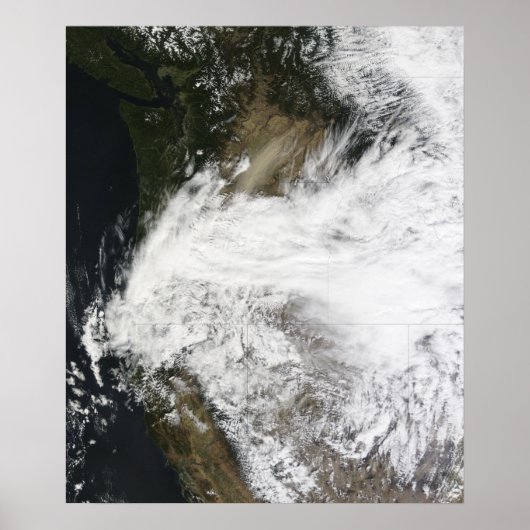 Dust storm in het oosten van Washington, VS Poster (Voorkant)