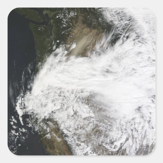 Dust storm in het oosten van Washington, VS Vierkante Sticker (Voorkant)