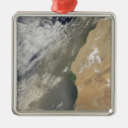 Dust storm voor West-Afrika Metalen Ornament (Voorkant)