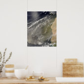 Dust storm voor West-Afrika Poster (Keuken)