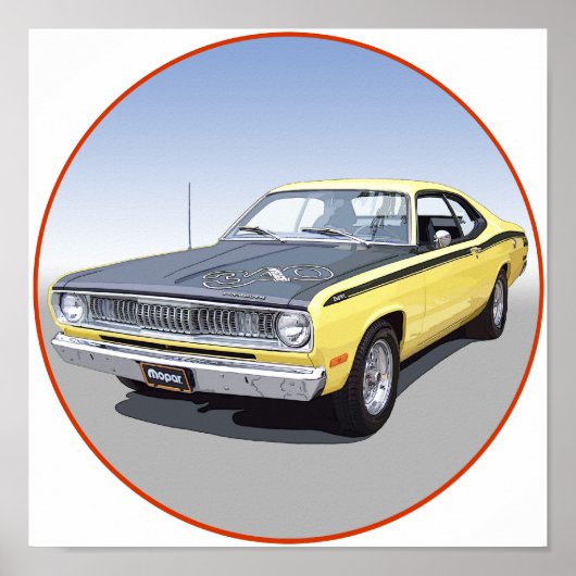 Duster 340 1971 poster (Voorkant)