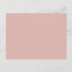 Dustmage Roos Bleek roze, vaste kleur achtergrond Briefkaart